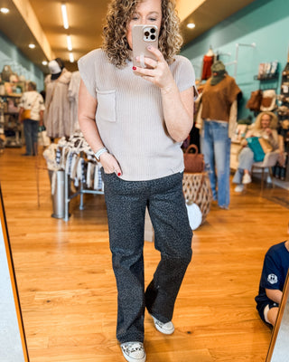 Heart of Pine Wide Leg Cheetah Jeans - The Southern Loft