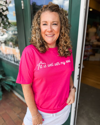 It Is Well With My Soul Girly Graphic Tee - The Southern Loft