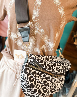 Jenny Nylon Leopard Print Sling/Crossbody Bag - The Southern Loft