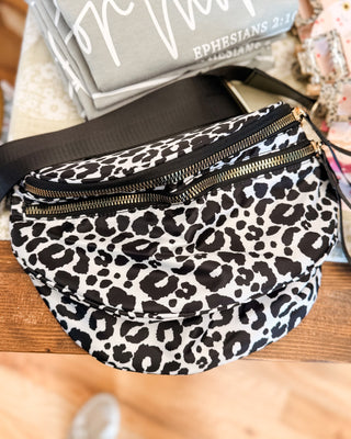 Jenny Nylon Leopard Print Sling/Crossbody Bag - The Southern Loft