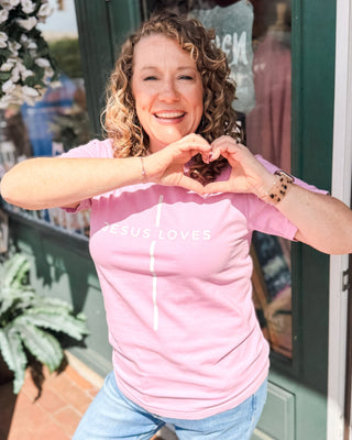 Jesus Loves Graphic Tee - The Southern Loft