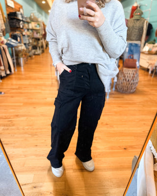 Judy Blue High Waist Wide Leg Cargo Jeans - The Southern Loft