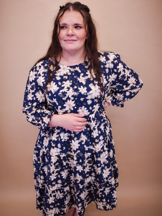 Just For Today Floral Tiered Dress - The Southern Loft