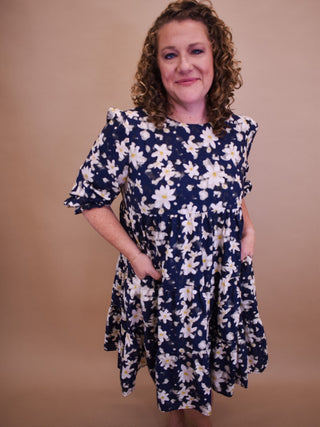 Just For Today Floral Tiered Dress - The Southern Loft