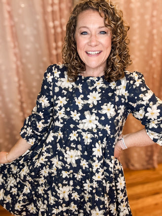 Just For Today Floral Tiered Dress - The Southern Loft