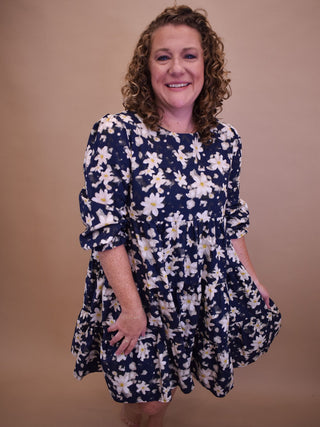 Just For Today Floral Tiered Dress - The Southern Loft
