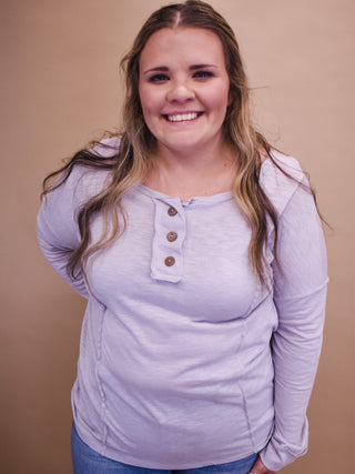 Just Tell Me Button Front Top - The Southern Loft