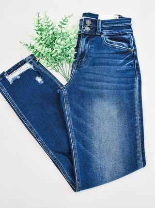 KanCan High Waist Slim Straight Jeans - The Southern Loft