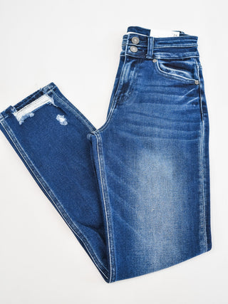 KanCan High Waist Slim Straight Jeans - The Southern Loft