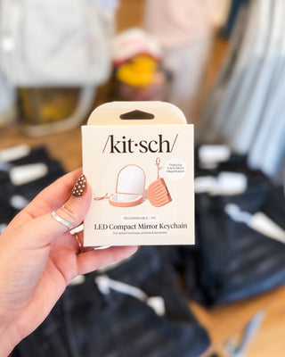 Kitsch Terracotta Compact Lit Mirror Keychain - The Southern Loft