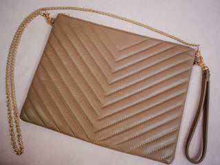 Large Faux Leather Quilted Crossbody - The Southern Loft
