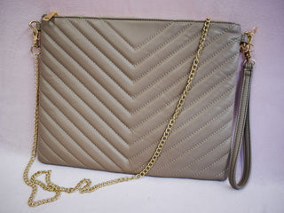Large Faux Leather Quilted Crossbody - The Southern Loft