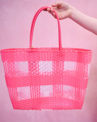 Lexi Hand Woven Eco Plastic Tote Bag - The Southern Loft