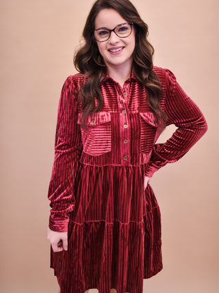 Light Of My Life Textured Dress - The Southern Loft