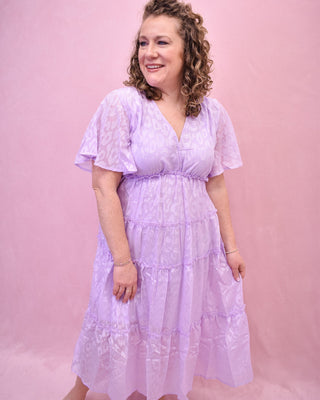 Lightly Leopard Tiered Midi Dress - The Southern Loft