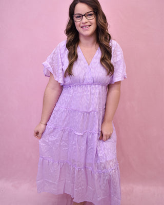 Lightly Leopard Tiered Midi Dress - The Southern Loft