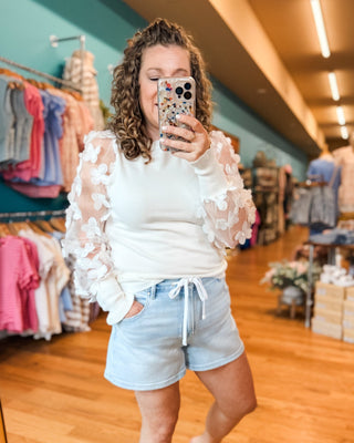 Love At First Sight Floral Sleeve Top - The Southern Loft
