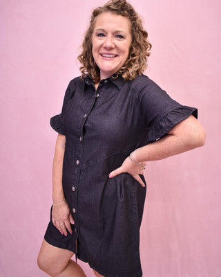 Love Potion Denim Shirt Dress - The Southern Loft