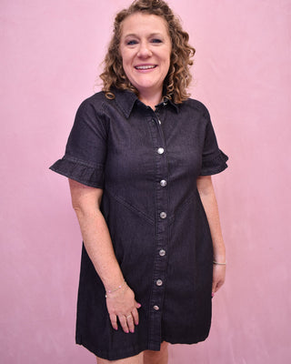 Love Potion Denim Shirt Dress - The Southern Loft