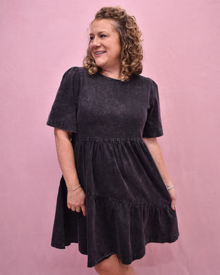 Lucky To Have You Denim Mini Dress - The Southern Loft