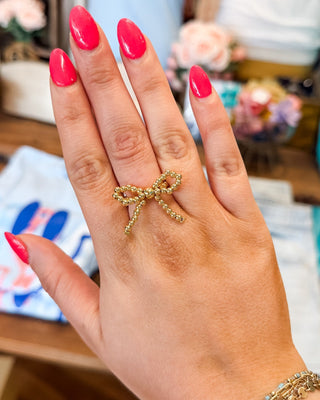 Lulu Mac Beaded Bow Ring - The Southern Loft