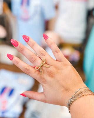 Lulu Mac Beaded Bow Ring - The Southern Loft
