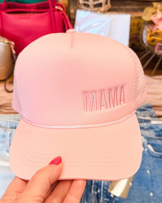 Mama Embroidered Foam Trucker Hat - The Southern Loft