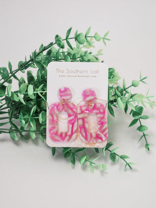 Margot Marble Print Earrings - The Southern Loft