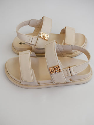 Mayara Velcro Double Strap Sandal - The Southern Loft