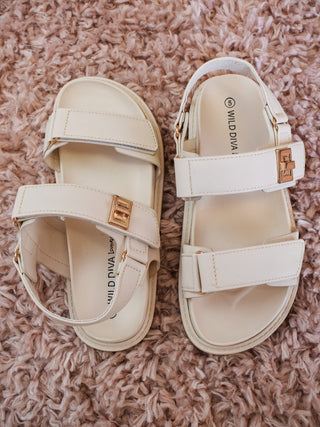 Mayara Velcro Double Strap Sandal - The Southern Loft