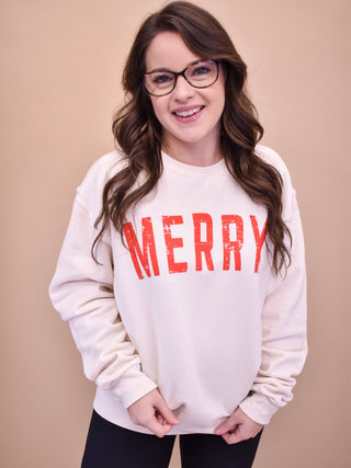 Merry Crewneck Pullover - The Southern Loft