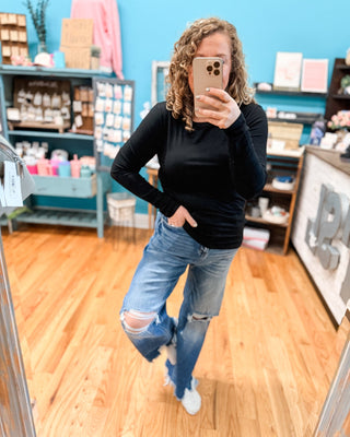 Mica Super High Distressed Jeans - The Southern Loft