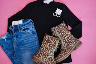 Midnight Disguise Ribbed Top - The Southern Loft