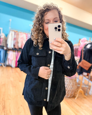 Midtown Chic Corduroy Shacket - The Southern Loft
