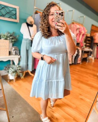 Mystic Waterfalls Satin Mini Dress - The Southern Loft