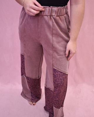 Next Chapter Mineral Wash Patchwork Pants - The Southern Loft