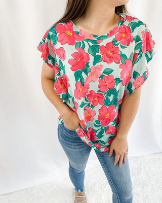 On The Bright Side Floral Top - The Southern Loft