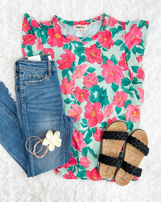 On The Bright Side Floral Top - The Southern Loft