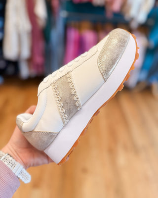 On The Edge Stitched Design Sneaker - The Southern Loft