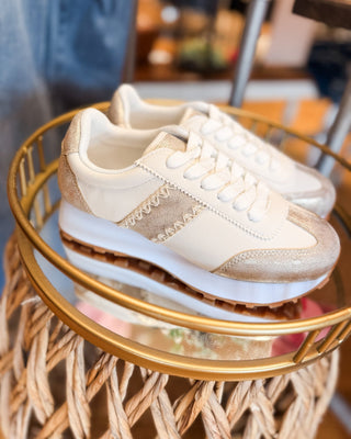 On The Edge Stitched Design Sneaker - The Southern Loft