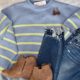 One Thing At A Time Stripe Sweater - The Southern Loft