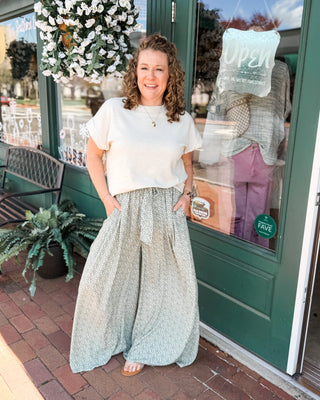 Perfect Petals Wide Leg Pants - The Southern Loft