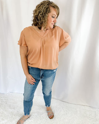 Play The Part Butterfly Sleeve Top - The Southern Loft