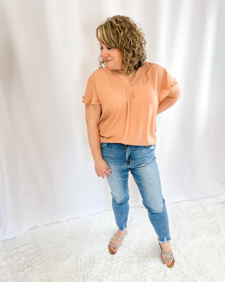Play The Part Butterfly Sleeve Top - The Southern Loft
