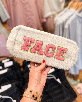 Preppy Patch Chenille Cosmetic Bags - The Southern Loft