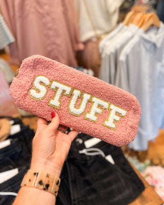 Preppy Patch Chenille Cosmetic Bags - The Southern Loft