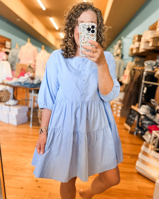 Pretty Darling Tiered Mini Dress - The Southern Loft