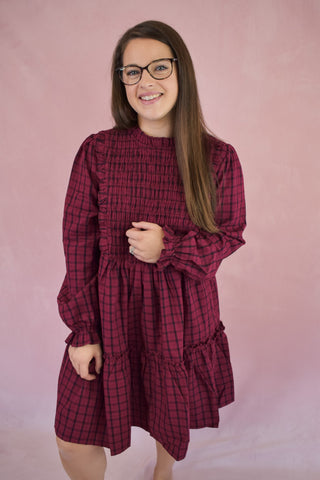 Pretty On Point Plaid Mini Dress - The Southern Loft