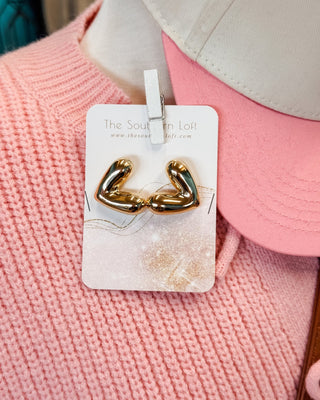 Puffy Heart Earrings - The Southern Loft