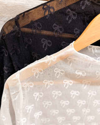 Pushing Forward Bow Lace Layering Top - The Southern Loft